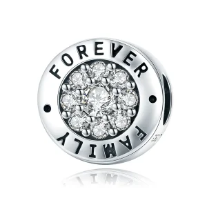 (bilde for) Pandora Style Silver Forever Home Charm - SCC814
