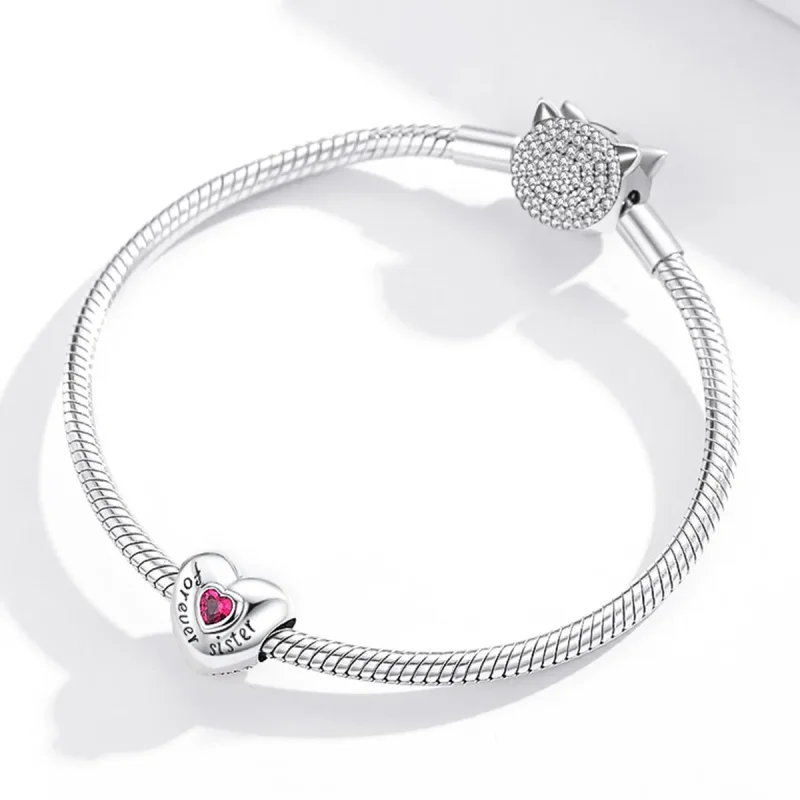 (bilde for) Pandora Style Silver Forever Love Charm - SCC1835 - Vis 3