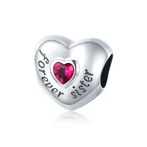 (bilde for) Pandora Style Silver Forever Love Charm - SCC1835