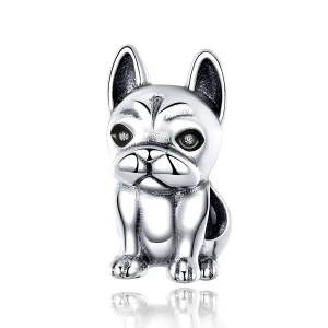 (bilde for) Pandora Style Silver French Bulldog Charm - SCC1306