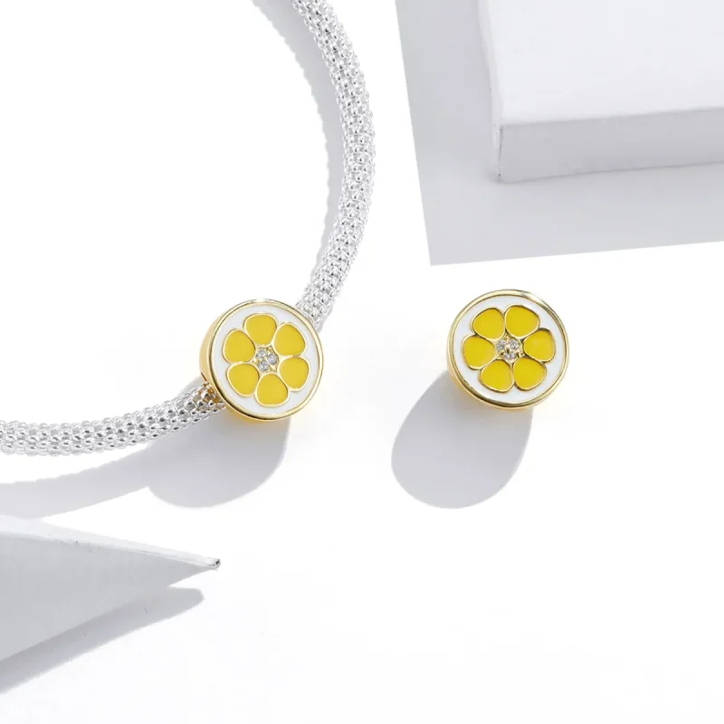 (bilde for) Pandora Style Silver Fresh Lemon Charm - SCC1590 - Vis 3