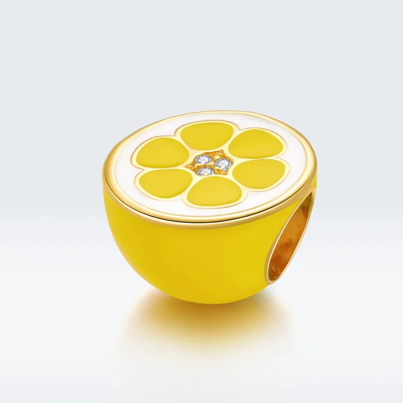 (bilde for) Pandora Style Silver Fresh Lemon Charm - SCC1590 - Vis 5