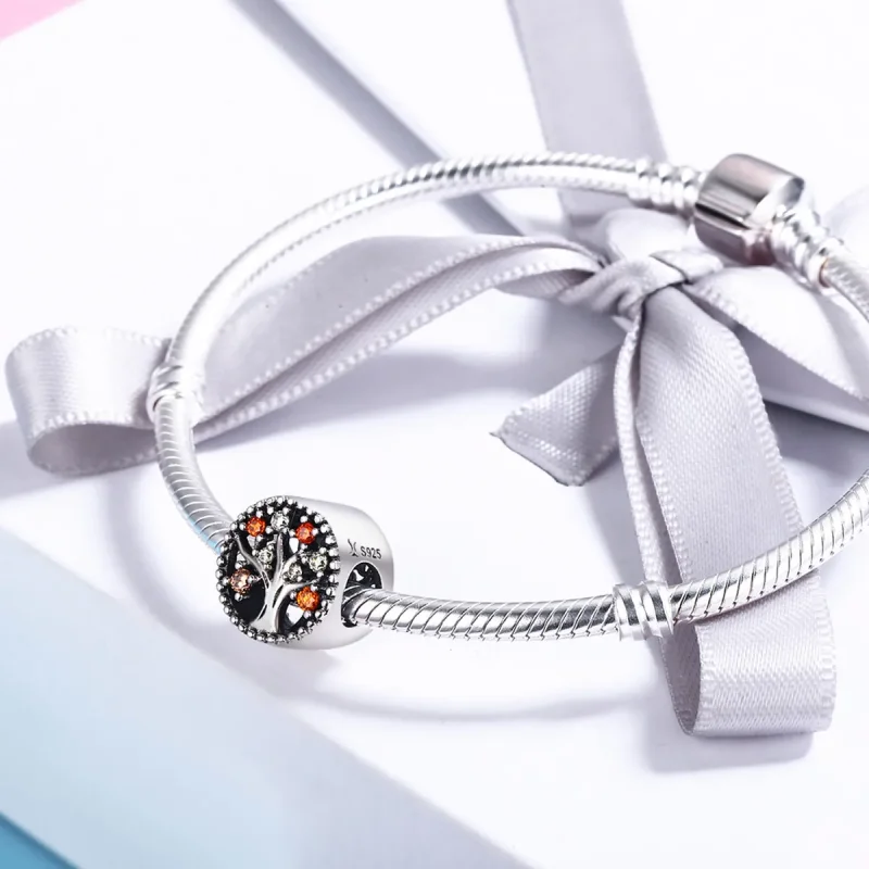 (bilde for) Pandora Style Silver Fruit of Autumn Charm - SCC219 - Vis 4
