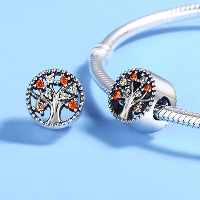 (bilde for) Pandora Style Silver Fruit of Autumn Charm - SCC219 - Vis 5
