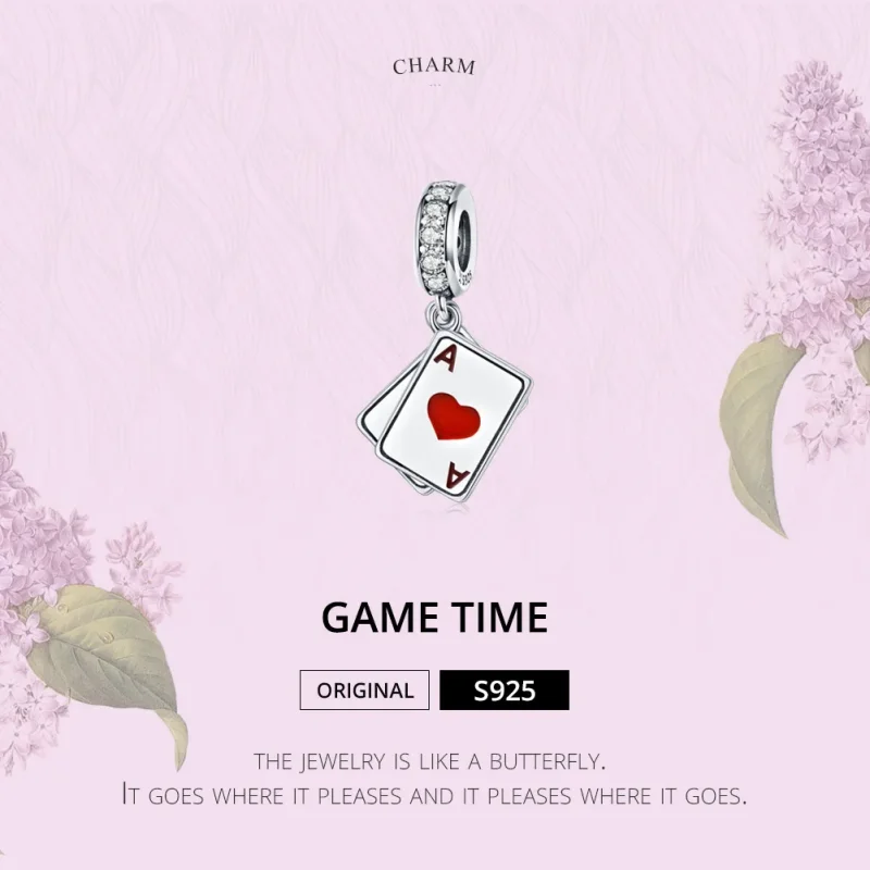 (bilde for) Pandora Style Silver Game Time Dangle - SCC1172 - Vis 2
