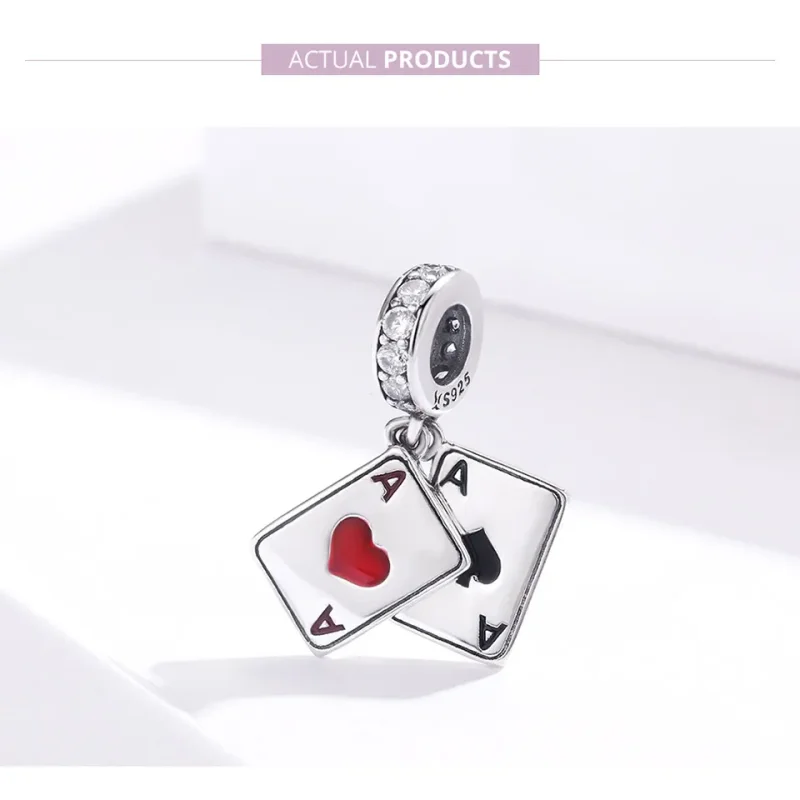 (bilde for) Pandora Style Silver Game Time Dangle - SCC1172 - Vis 5