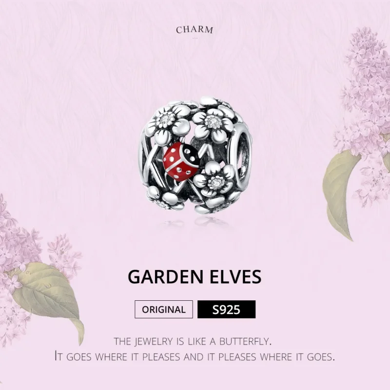 (bilde for) Pandora Style Silver Garden Alves Charm - SCC1641 - Vis 6