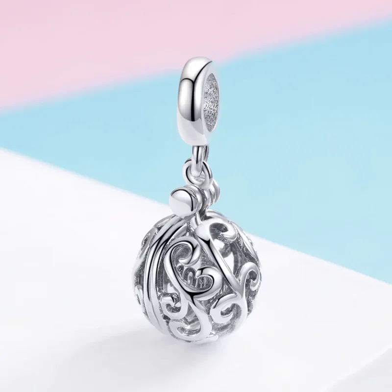 (bilde for) Pandora Style Silver Gartitude For Mom Dangle - SCC1008 - Vis 2