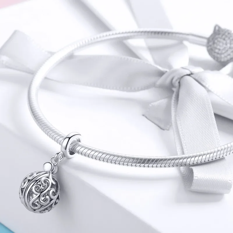 (bilde for) Pandora Style Silver Gartitude For Mom Dangle - SCC1008 - Vis 3