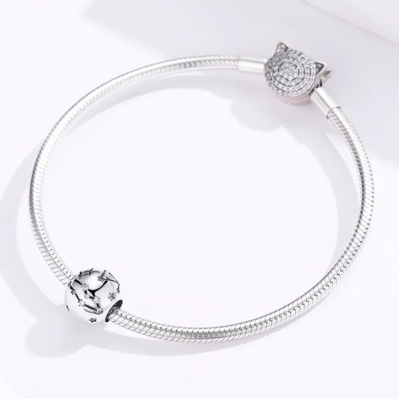 (bilde for) Pandora Style Silver Gemini Charm - SCC1218-3 - Vis 3