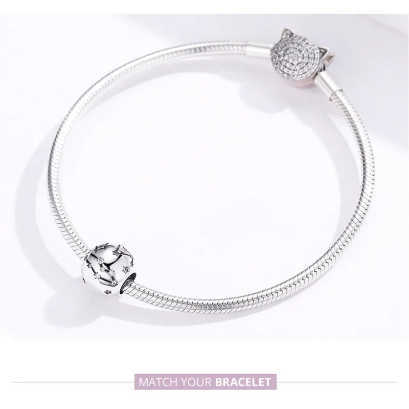 (bilde for) Pandora Style Silver Gemini Charm - SCC1218-3 - Vis 6