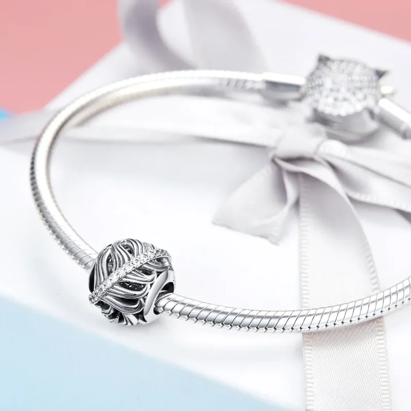 (bilde for) Pandora Style Silver Gently Love Charm - SCC1065 - Vis 3