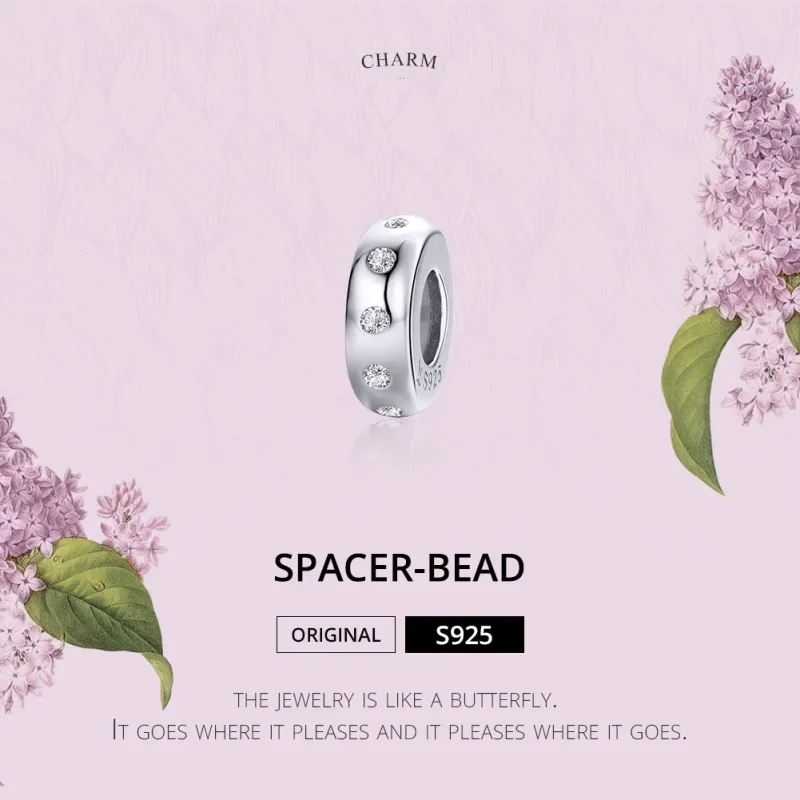 (bilde for) Pandora Style Silver Glitrende Spacer - SCC1171 - Vis 2