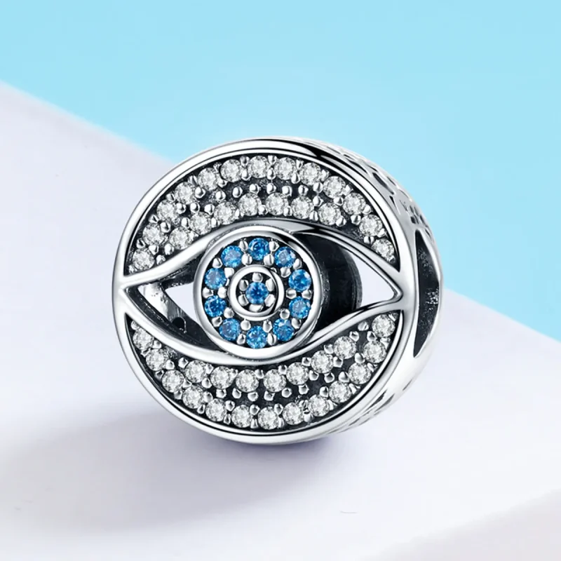 (bilde for) Pandora Style Silver Guardian Eye Charm - SCC565 - Vis 3