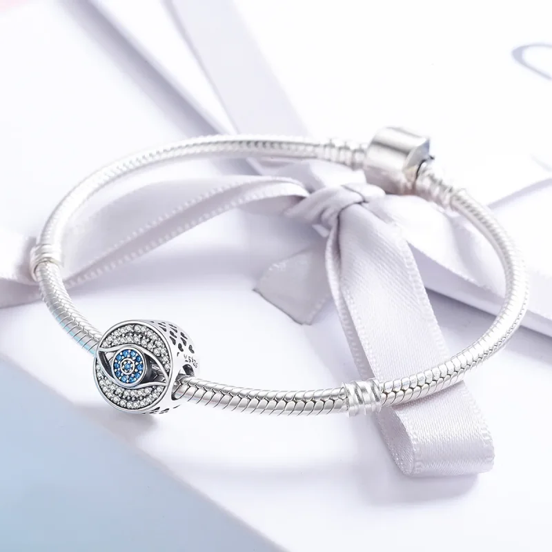 (bilde for) Pandora Style Silver Guardian Eye Charm - SCC565 - Vis 4