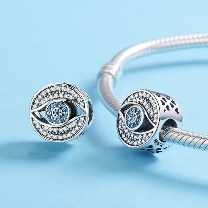 (bilde for) Pandora Style Silver Guardian Eye Charm - SCC565 - Vis 5