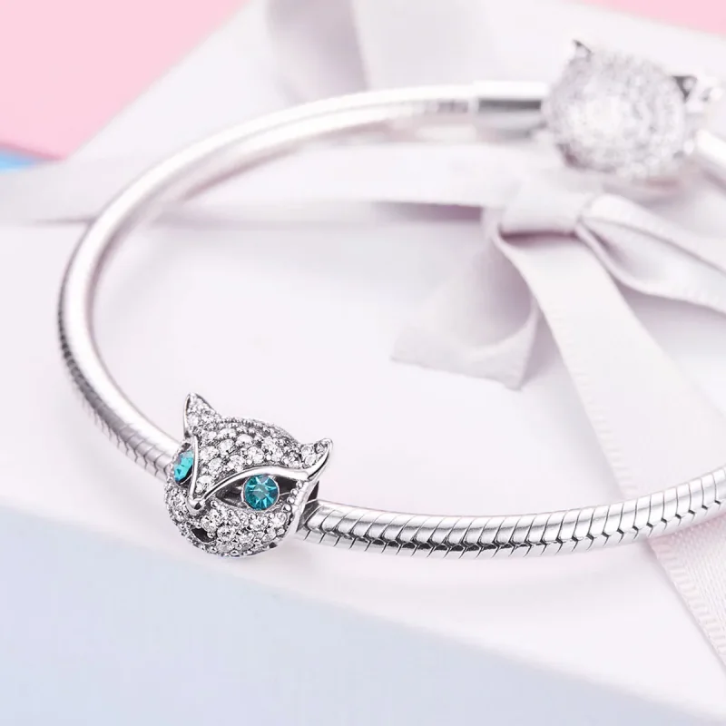 (bilde for) Pandora Style Silver Happy Kitty Charm - SCC1131 - Vis 4
