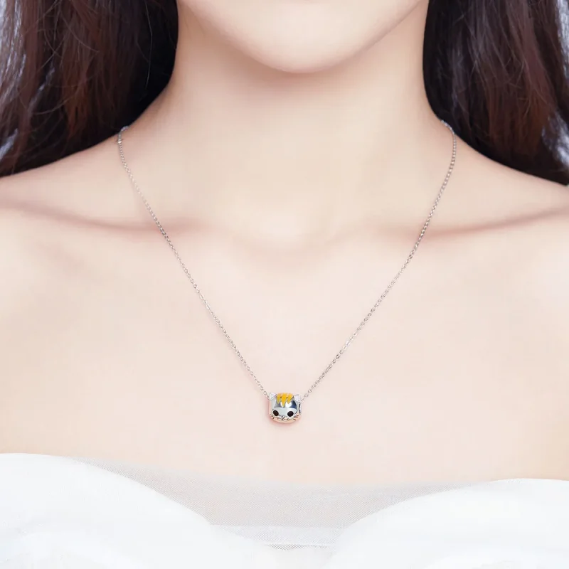 (bilde for) Pandora Style Silver Happy Kitty Charm - SCC1142 - Vis 3
