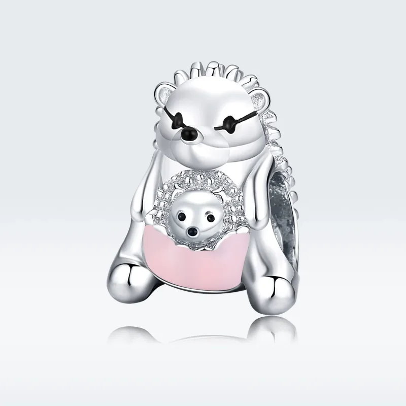 (bilde for) Pandora Style Silver Hedgehog mor og barn Charm - BSC239 - Vis 5