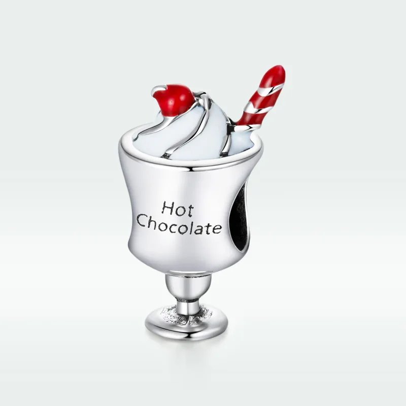 (bilde for) Pandora Style Silver Hot Chocolate Charm - SCC1495 - Vis 5