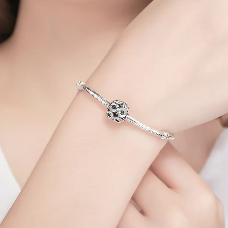 (bilde for) Pandora Style Silver Infinity Charm - SCC141 - Vis 6