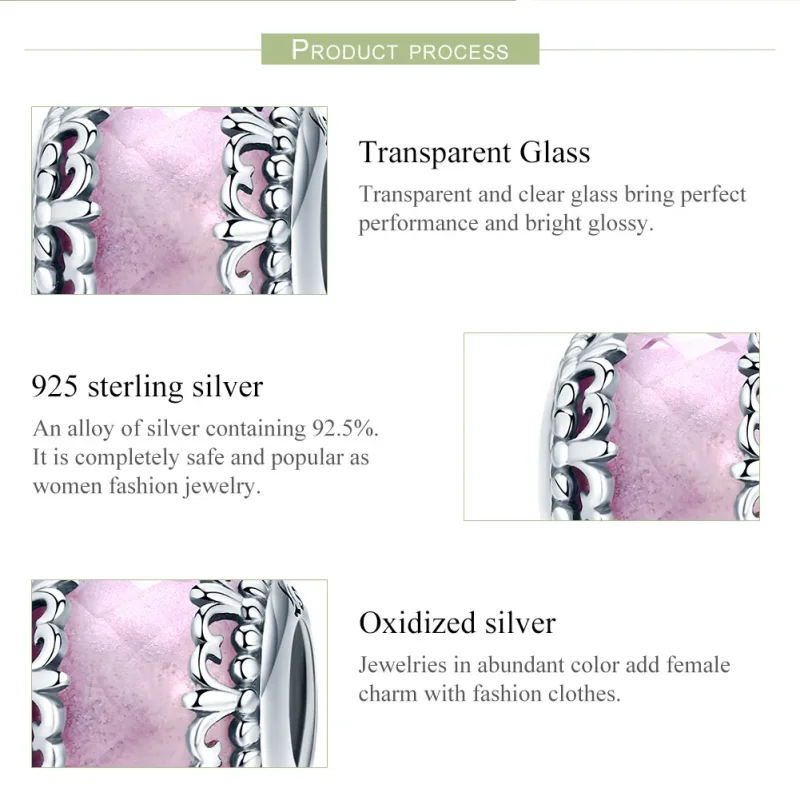 (bilde for) Pandora Style Silver Iris Charm - SCC711 - Vis 6
