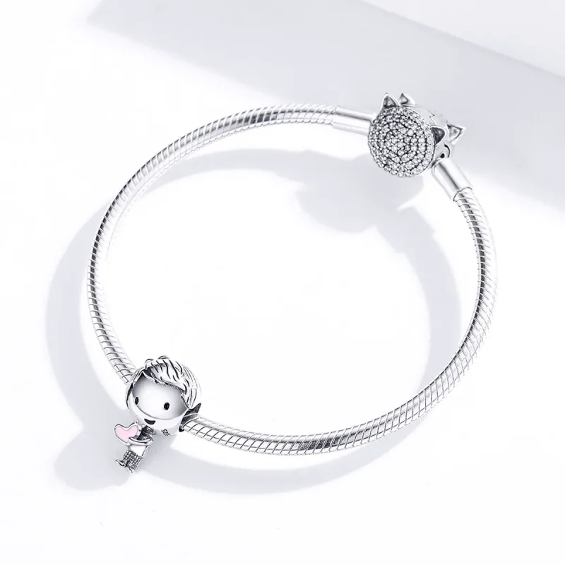 (bilde for) Pandora Style Silver Its A Boy Charm - SCC1334 - Vis 3