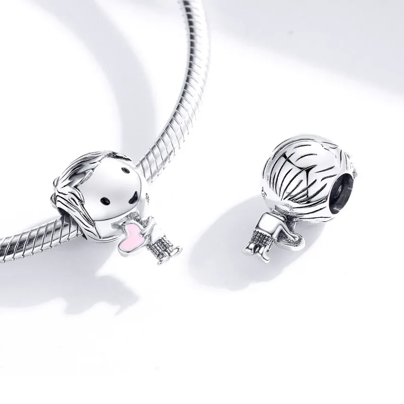 (bilde for) Pandora Style Silver Its A Boy Charm - SCC1334 - Vis 4