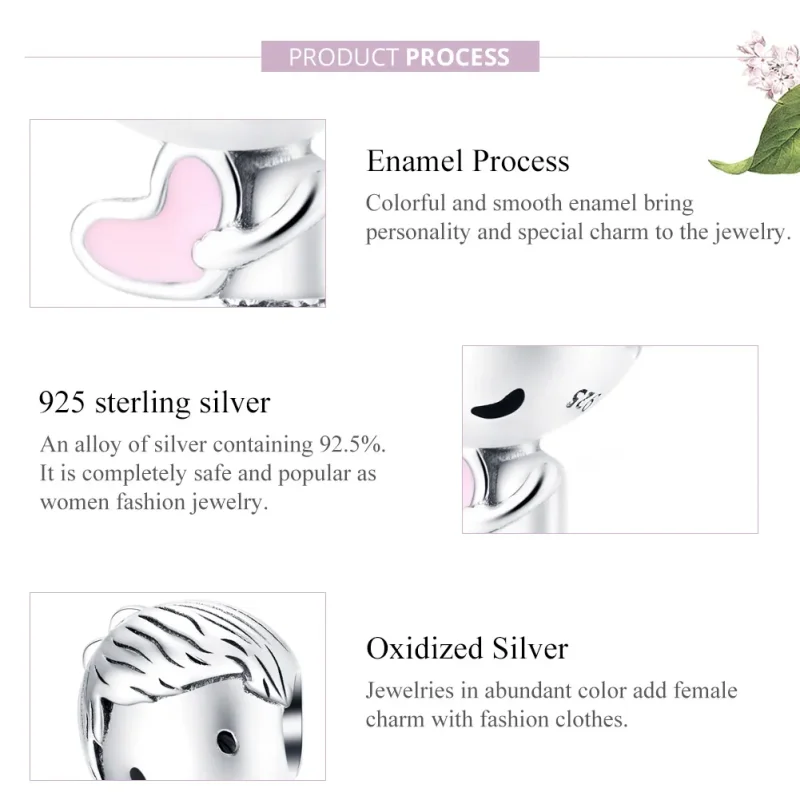 (bilde for) Pandora Style Silver Its A Boy Charm - SCC1334 - Vis 8