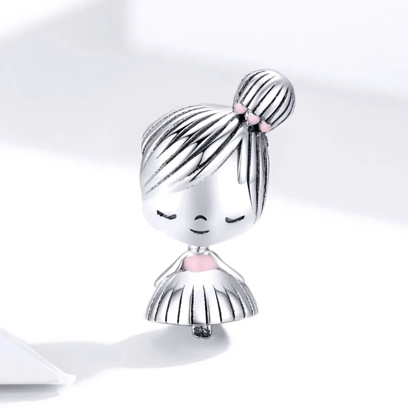 (bilde for) Pandora Style Silver Its A Girl Charm - SCC1335 - Vis 2