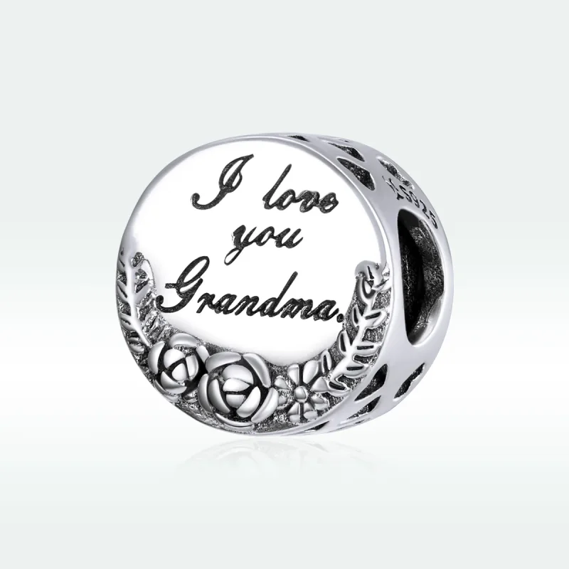 (bilde for) Pandora Style Silver Jeg elsker deg bestemor Gigi Charm - SCC1762 - Vis 5
