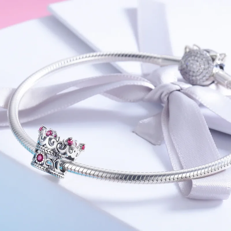 (bilde for) Pandora Style Silver King's Crown Charm - SCC776 - Vis 3