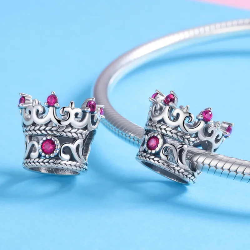 (bilde for) Pandora Style Silver King's Crown Charm - SCC776 - Vis 4