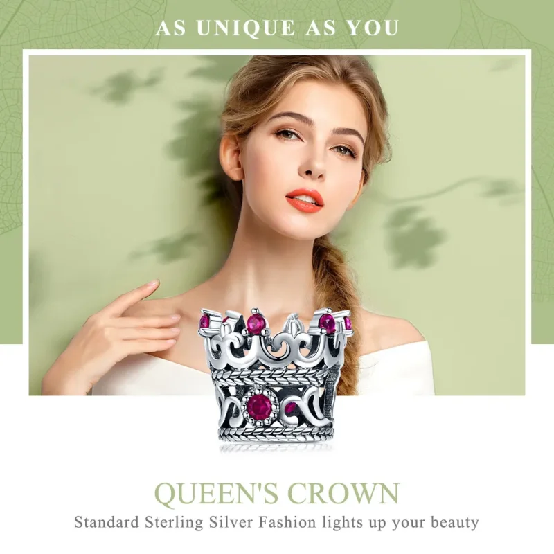 (bilde for) Pandora Style Silver King's Crown Charm - SCC776 - Vis 6