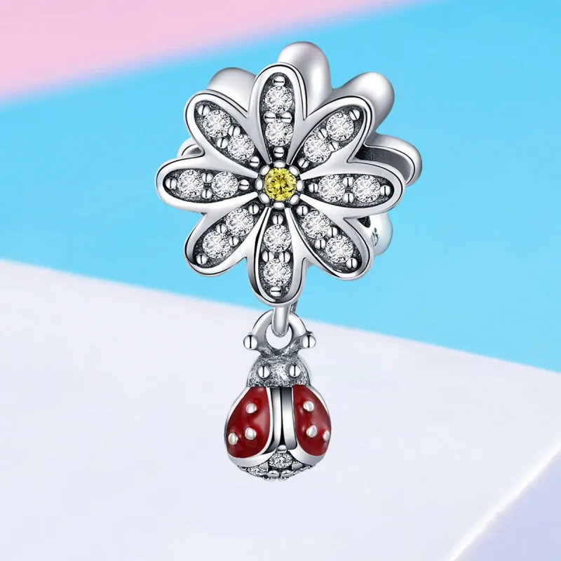 (bilde for) Pandora Style Silver Ladybird's Story Charm - SCC727 - Vis 4