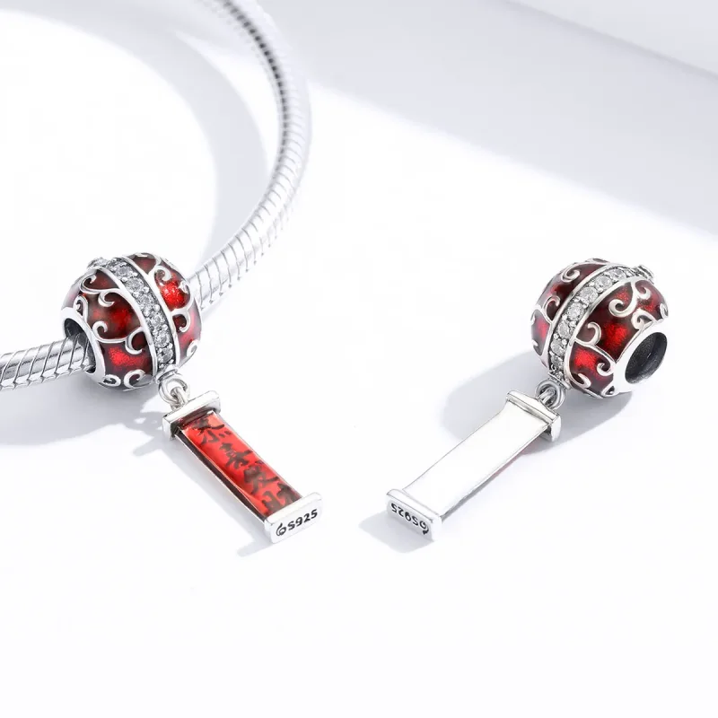 (bilde for) Pandora Style Silver Lantern Charm - BSC134 - Vis 4