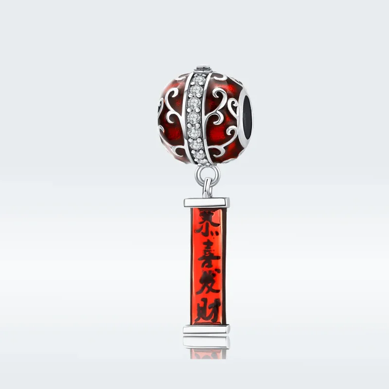 (bilde for) Pandora Style Silver Lantern Charm - BSC134 - Vis 5