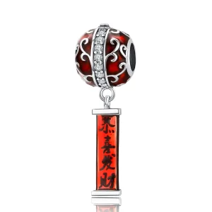 (bilde for) Pandora Style Silver Lantern Charm - BSC134