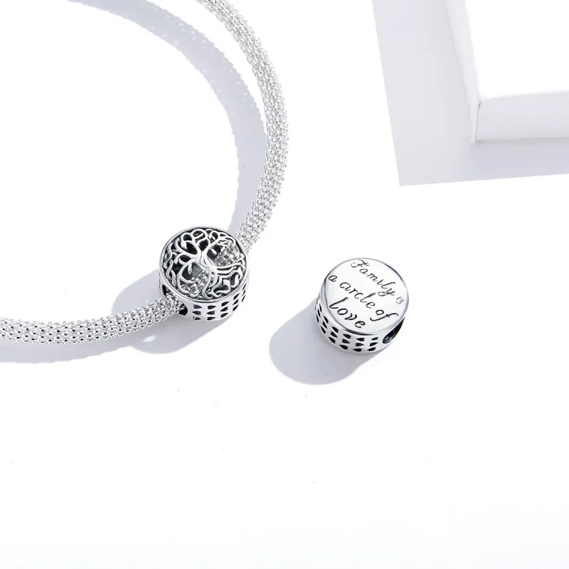 (bilde for) Pandora Style Silver Life Tree Charm - SCC1457 - Vis 3