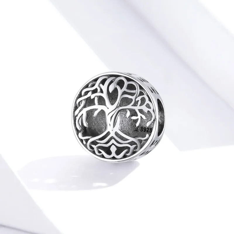 (bilde for) Pandora Style Silver Life Tree Charm - SCC1457 - Vis 4