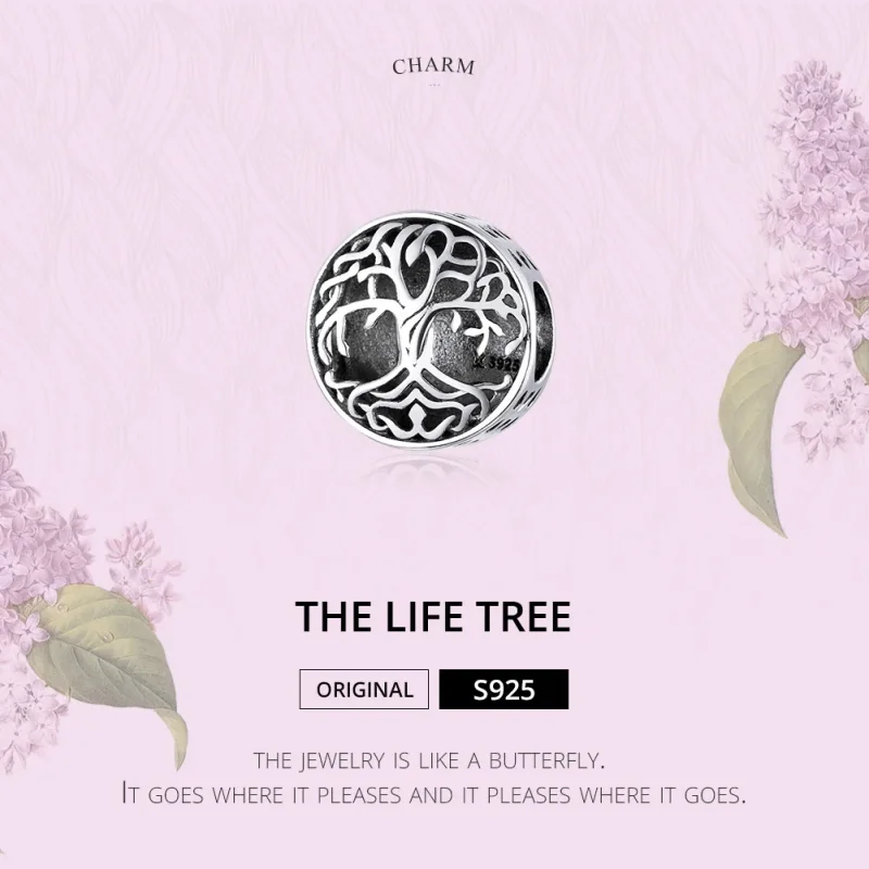 (bilde for) Pandora Style Silver Life Tree Charm - SCC1457 - Vis 6