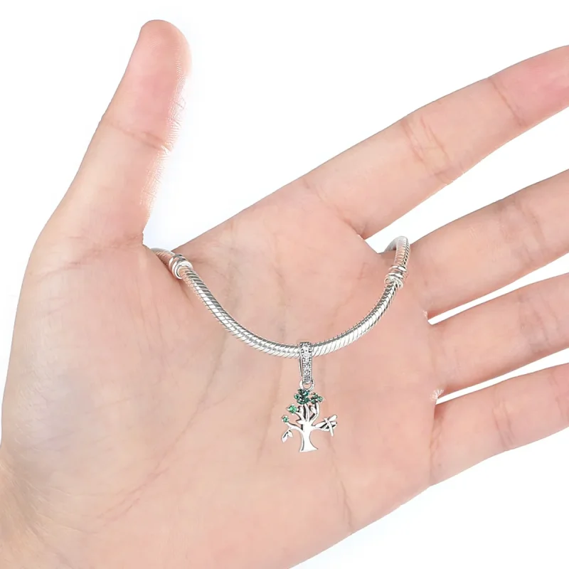 (bilde for) Pandora Style Silver Life Tree Dangle - SCC117 - Vis 2