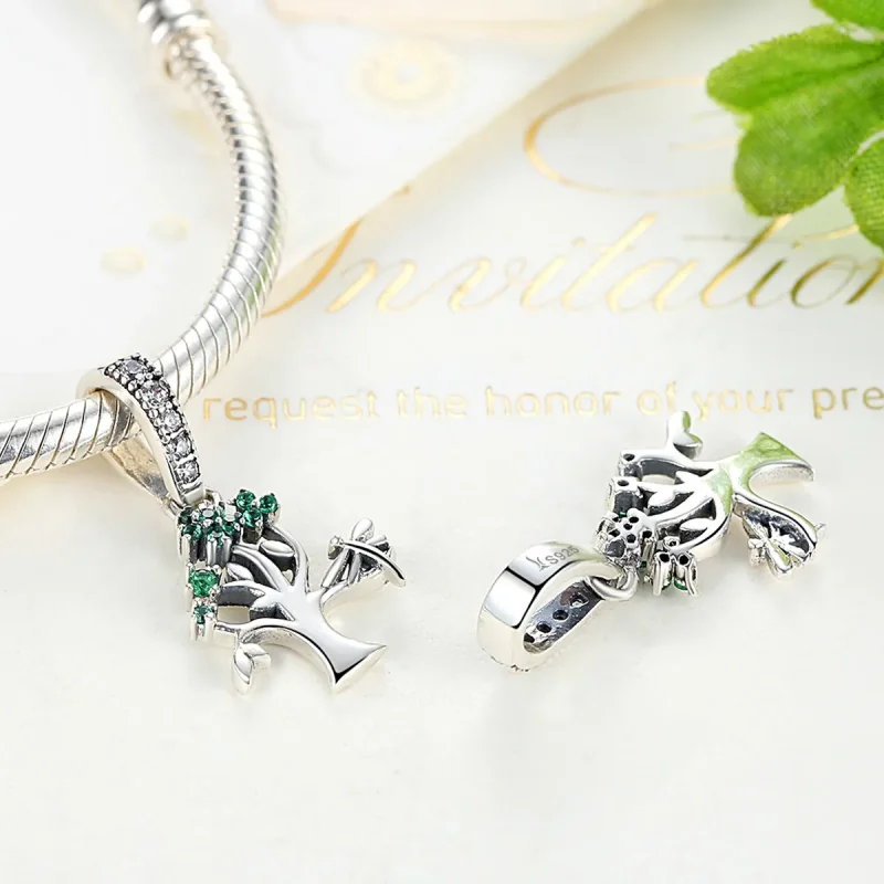 (bilde for) Pandora Style Silver Life Tree Dangle - SCC117 - Vis 4
