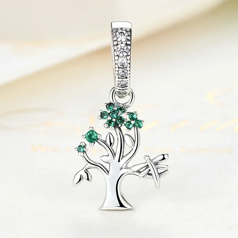 (bilde for) Pandora Style Silver Life Tree Dangle - SCC117 - Vis 5