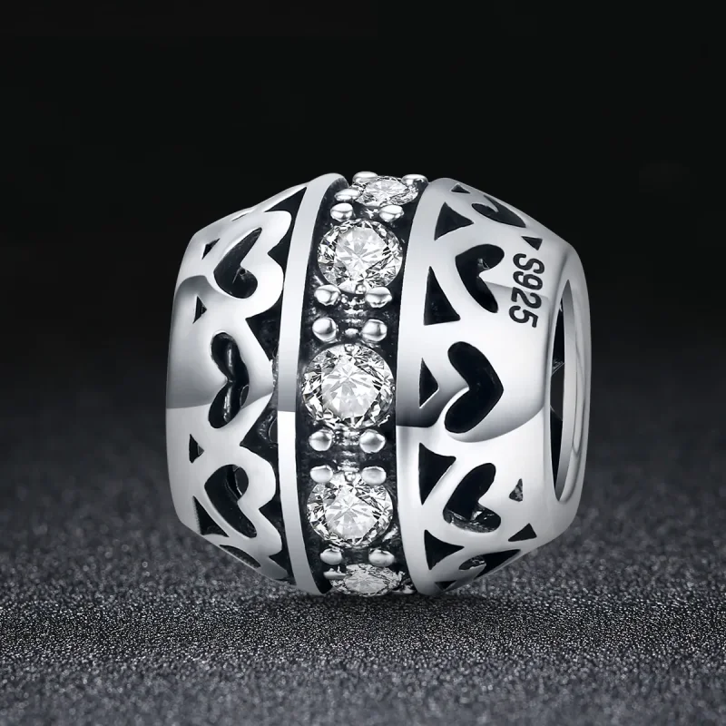 (bilde for) Pandora Style Silver Listen to Love Charm - SCC523 - Vis 2