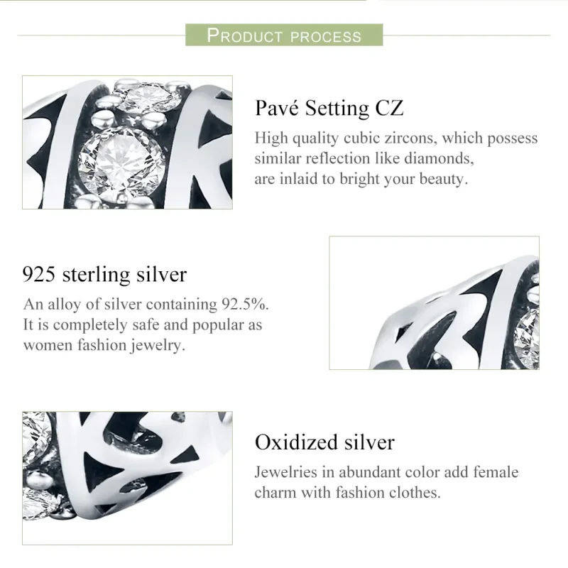 (bilde for) Pandora Style Silver Listen to Love Charm - SCC523 - Vis 6