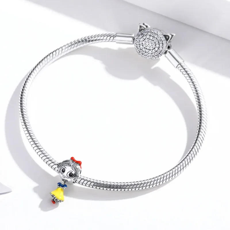 (bilde for) Pandora Style Silver Little Princess Charm - SCC1814 - Vis 3