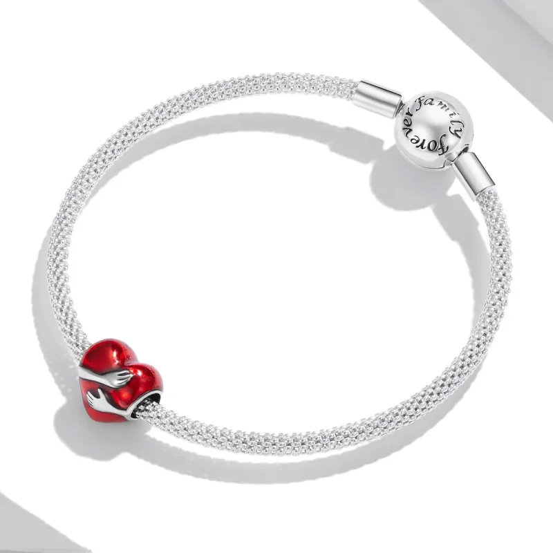 (bilde for) Pandora Style Silver Love Hugs Charm - SCC1847 - Vis 3