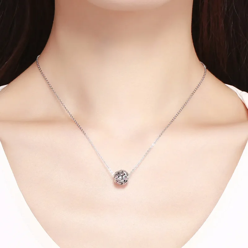 (bilde for) Pandora Style Silver Love Messenger Charm - SCC1014 - Vis 5