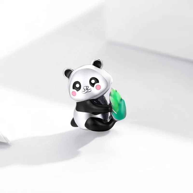 (bilde for) Pandora Style Silver Lovely Panda Cub Charm - SCC1832 - Vis 2
